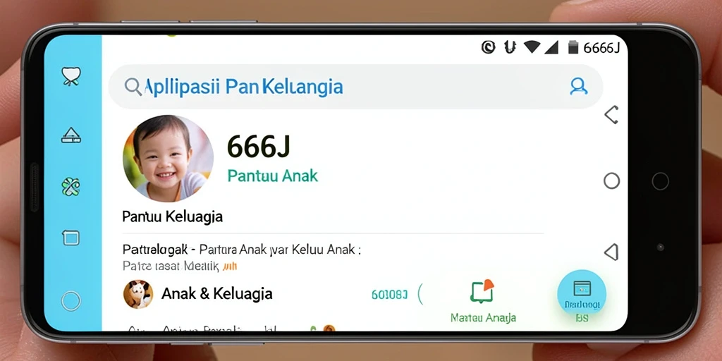 Tampilan antarmuka aplikasi Pantau Anak 666J yang intuitif dan mudah digunakan.