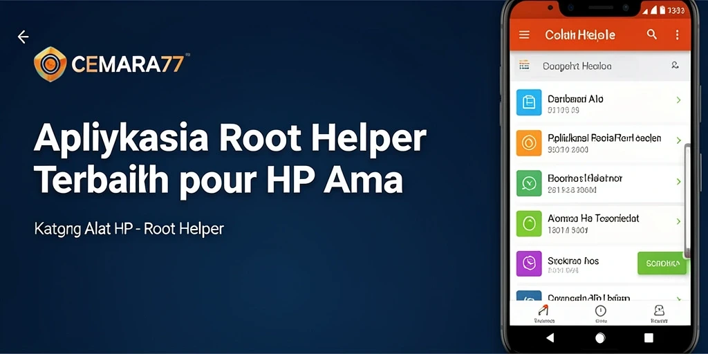 Antarmuka CEMARA77 yang sederhana dan mudah digunakan untuk akses Root Helper.