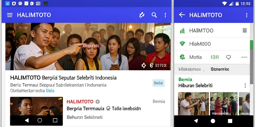 Tampilan antarmuka HALIMTOTO yang menarik dan informatif.