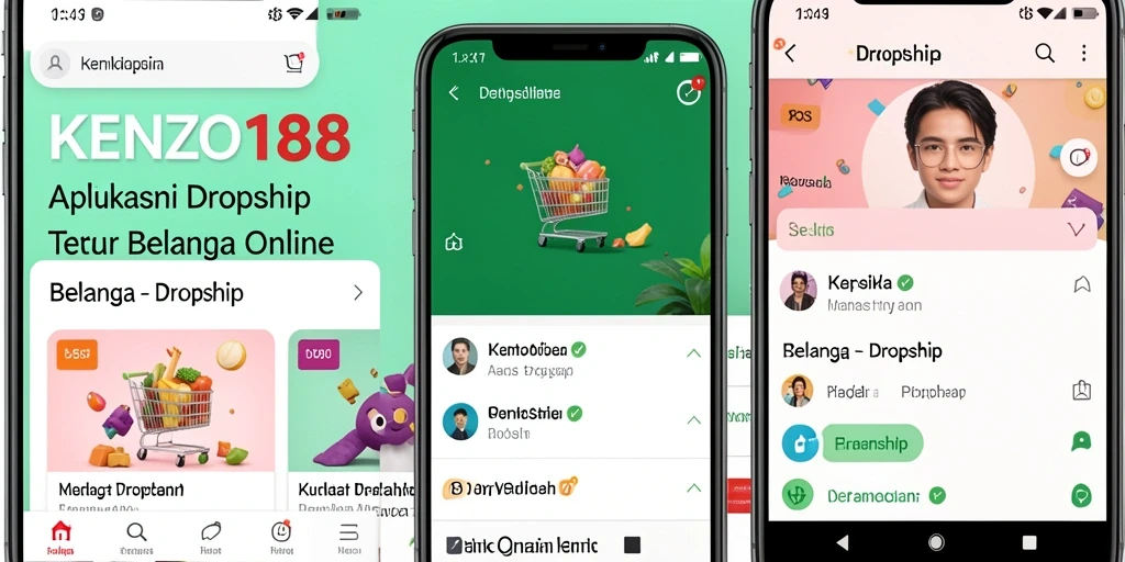 Tampilan antarmuka aplikasi KENZO188 yang user-friendly.