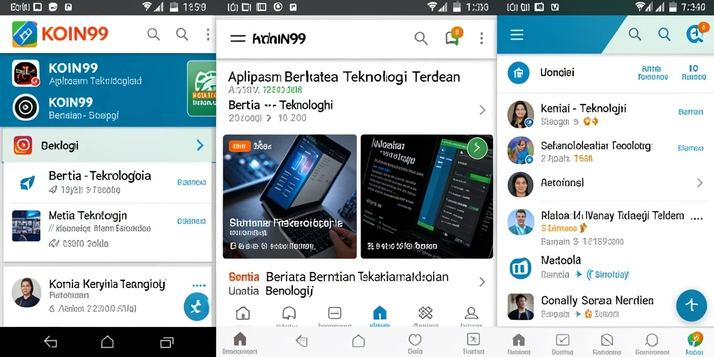 Antarmuka aplikasi KOIN99 yang modern dan fungsional.