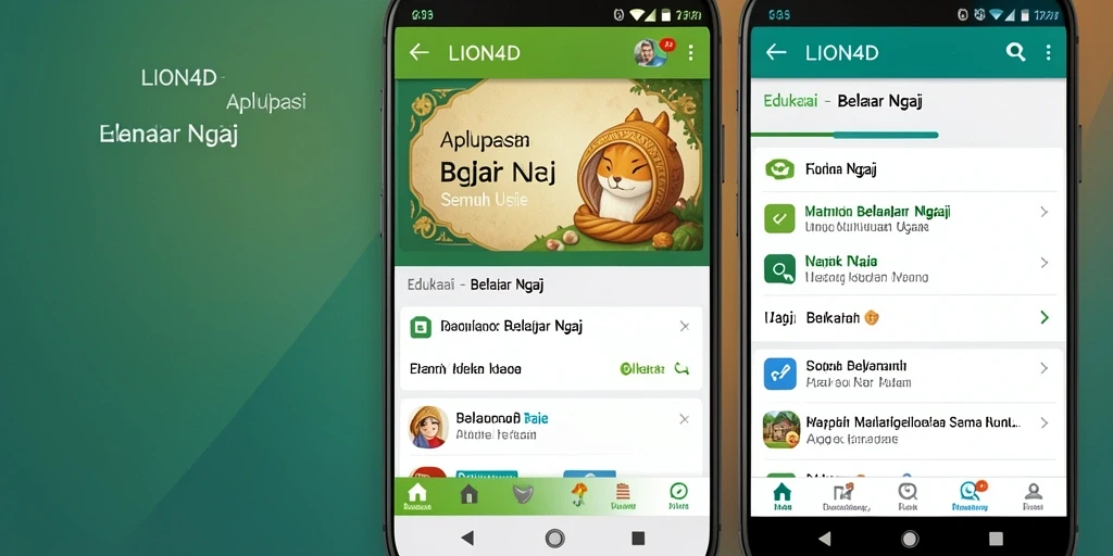 Tampilan antarmuka aplikasi LION4D yang intuitif dan menarik.