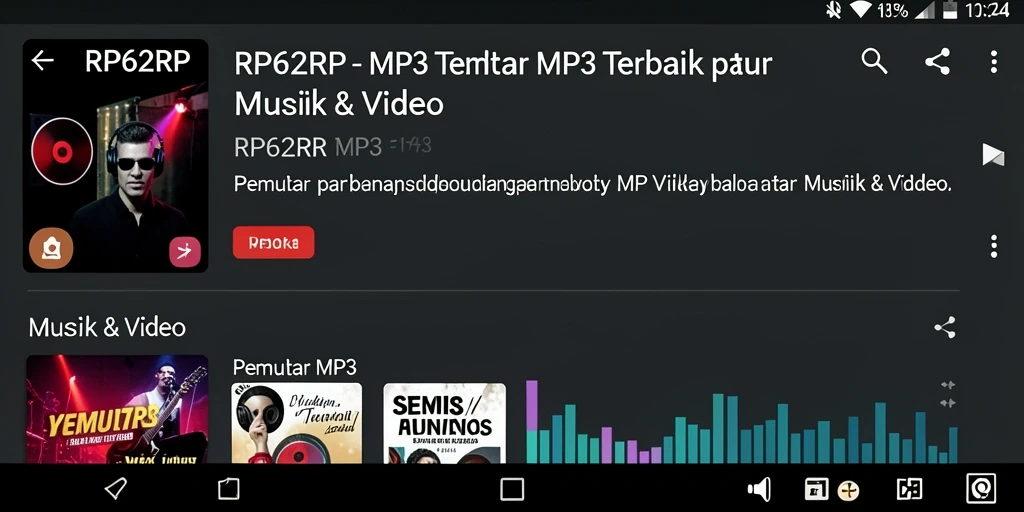 Antarmuka RP62RP yang intuitif dan menarik untuk Pemutar MP3.