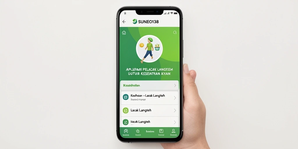 Antarmuka SUNEO138 menunjukkan data langkah yang jelas dan mudah dipahami.