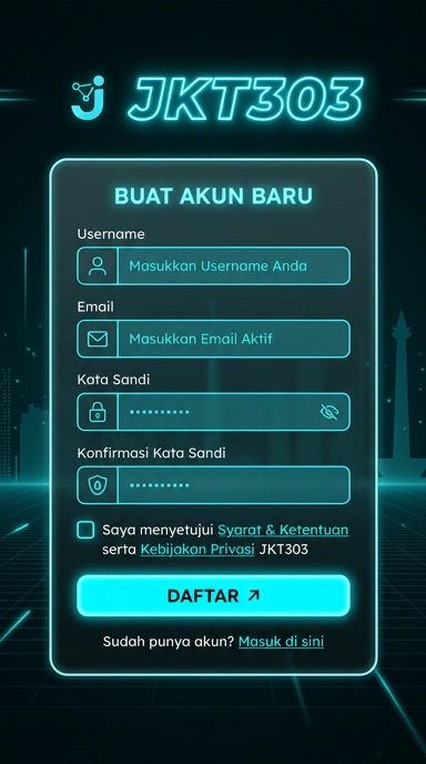 Daftar Akun jkt303 dengan Mudah dan Cepat