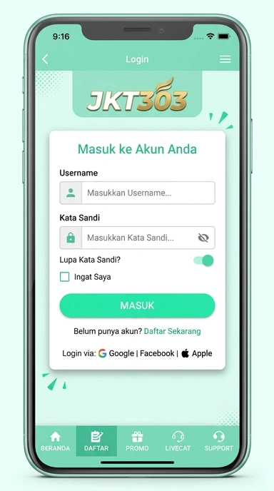 Cara Masuk Akun jkt303 untuk Pengguna Android